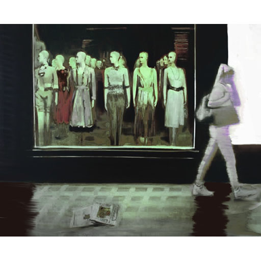 vitrine, mannequins, neoimpressionism, contemporary art, artist, impressionism, Nicholaas Chiao