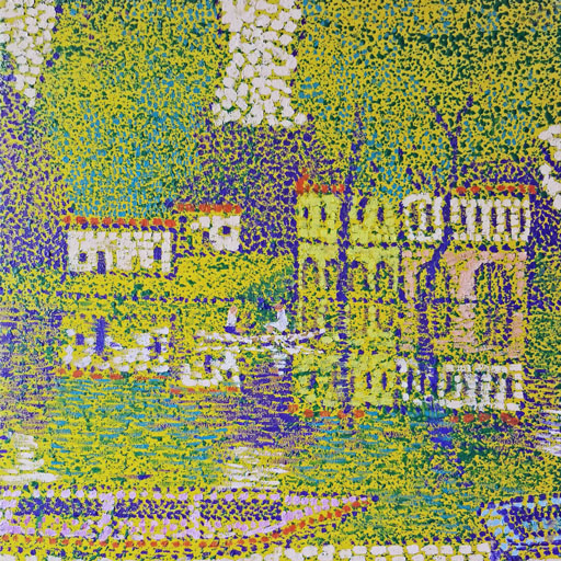 morning, park, landscape, neoimpressionism, contemporary art, artist, impressionism, Nicholaas Chiao