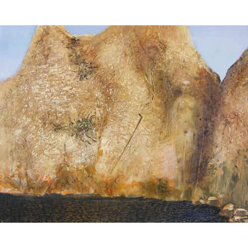 rocks, mythologic, neoimpressionism, contemporary art, artist, impressionism, Nicholaas Chiao