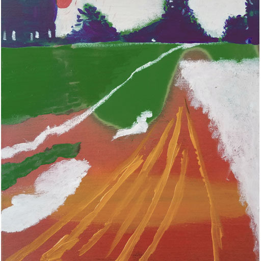 sunset, landscape, neoimpressionism, contemporary art, artist, impressionism, Nicholaas Chiao